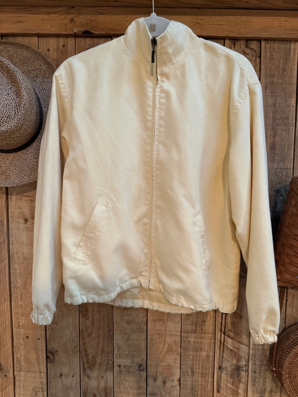 Monterey Bay Vintage Butter Yellow Bomber Jacket